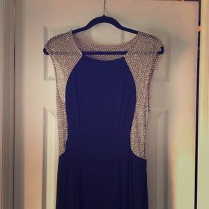 Xscape Black Sequin Evening Gown